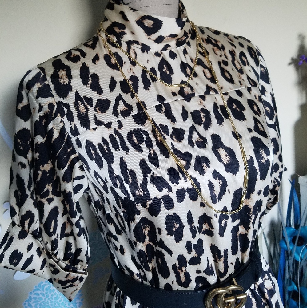New Zara Woman Leopard Dress - Picture 6 of 8